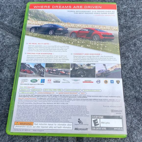 Forza Motorsport 3 Xbox 360 E For Everyone Game - Picture 2 of 5